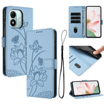 For Xiaomi Redmi Note 17 4G (Global) / Note 17 5G (Global) / Note 17 (India / China) 5G Case Wallet Stand Lotus Imprint Leather Phone Cover with Wrist Strap