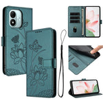 For Xiaomi Redmi Note 17 4G (Global) / Note 17 5G (Global) / Note 17 (India / China) 5G Case Wallet Stand Lotus Imprint Leather Phone Cover with Wrist Strap