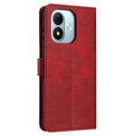 Xiaomi Redmi Note 17 4G (Global) / Note 17 5G (Global) / Note 17 (Indien/Kina) 5G Plånboksfodral Flip Stand Kalvstruktur PU-läder mobilskal med rem