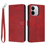 Xiaomi Redmi Note 17 Pro 5G Plånboksfodral Flip Stand Kalvtextur PU-läder mobilskal med rem