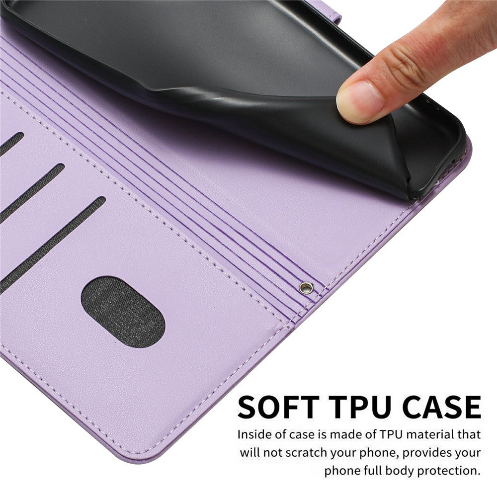 For Xiaomi Redmi Note 17 Pro+ 5G  /  Redmi Note 17 Pro Max 5G Wallet Case Cats Imprint Leather Phone Cover with Strap