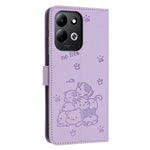For Xiaomi Redmi 17 4G  /  Redmi 17 5G Wallet Case Cats Imprint Leather Phone Cover with Strap