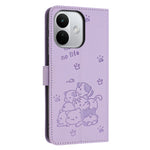 For Xiaomi Redmi Note 17 Pro 5G Wallet Case Cats Imprint Leather Phone Cover with Strap