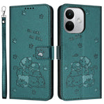 For Xiaomi Redmi Note 17 Pro 5G Wallet Case Cats Imprint Leather Phone Cover with Strap