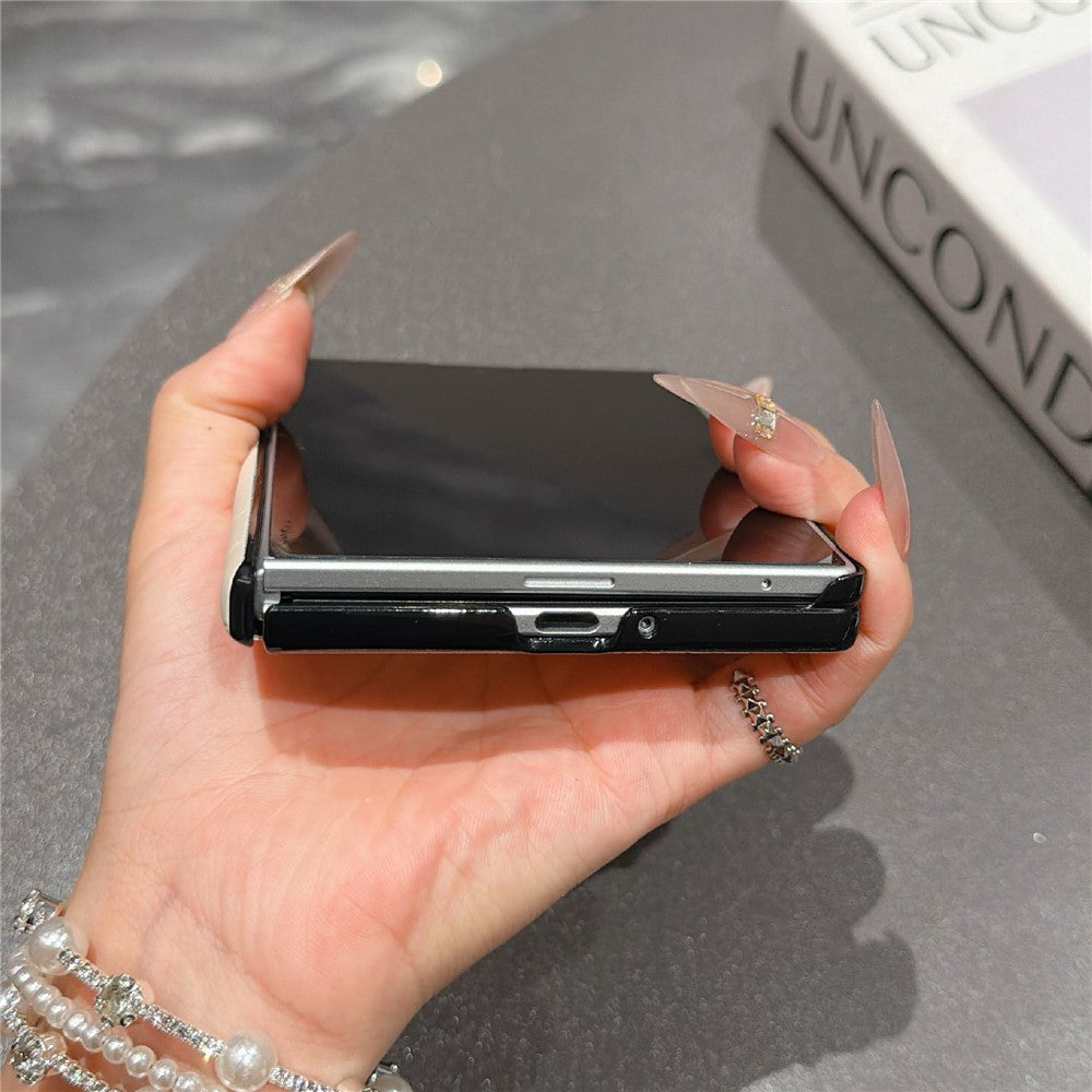 For Samsung Galaxy Z Fold8 Case Crocodile Pattern PU Leather + PC Dual Hinge Shockproof Phone Cover