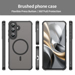 WANLONFENG til Samsung Galaxy S26 FE FD Series Magnetisk Cover med Skærmfilm Hud Touch TPU + PC Telefon Bagcover