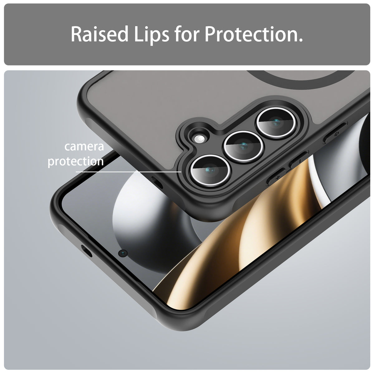 WANLONFENG til Samsung Galaxy S26 FE FD Series Magnetisk Cover med Skærmfilm Hud Touch TPU + PC Telefon Bagcover
