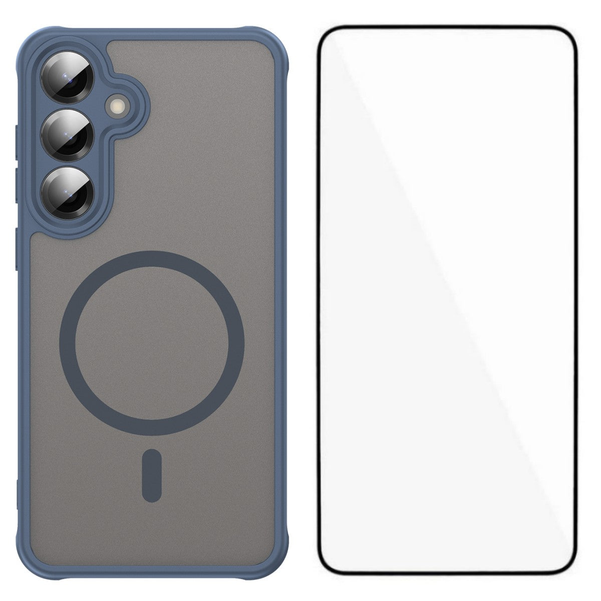 WANLONFENG til Samsung Galaxy S26 FE FD Series Magnetisk Cover med Skærmfilm Hud Touch TPU + PC Telefon Bagcover