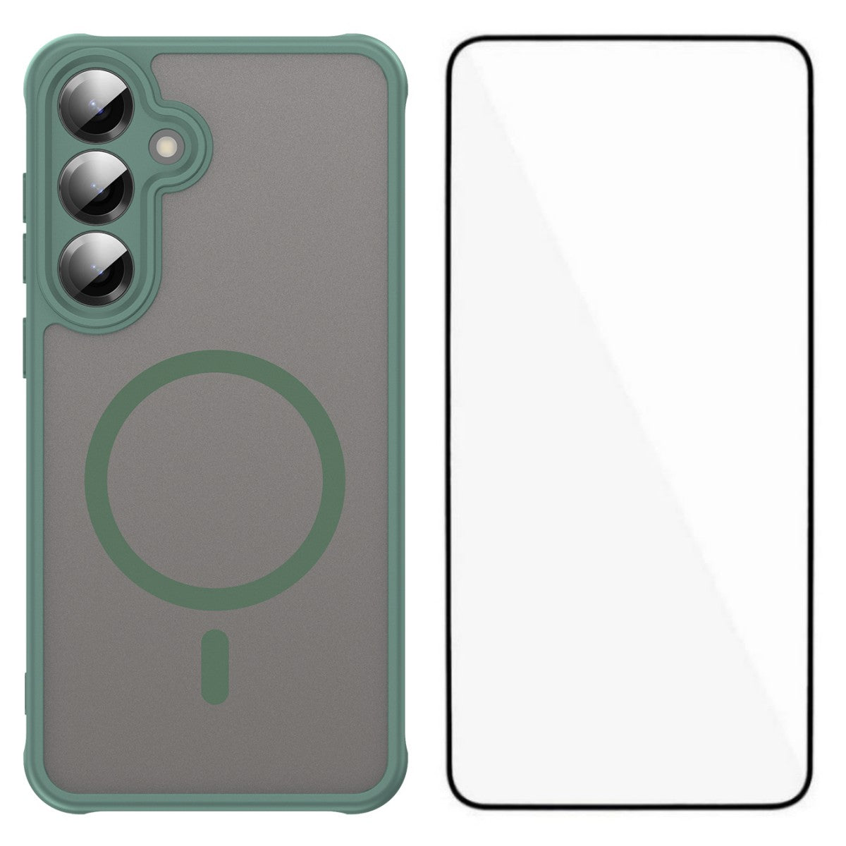 WANLONFENG til Samsung Galaxy S26 FE FD Series Magnetisk Cover med Skærmfilm Hud Touch TPU + PC Telefon Bagcover