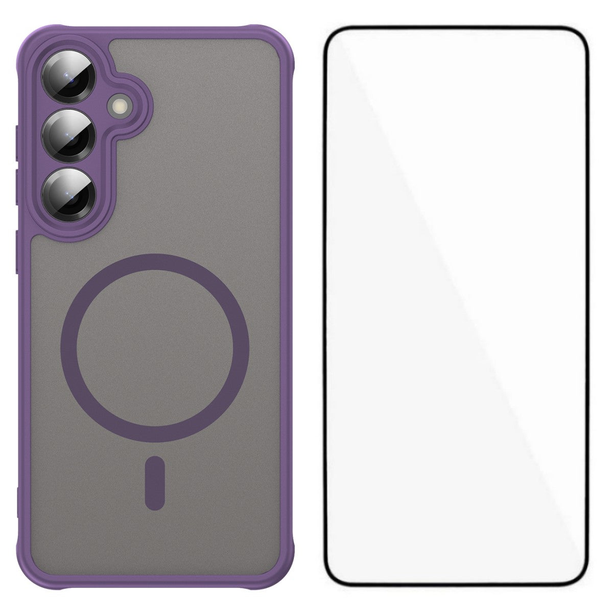 WANLONFENG til Samsung Galaxy S26 FE FD Series Magnetisk Cover med Skærmfilm Hud Touch TPU + PC Telefon Bagcover