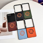 WANLONFENG for Samsung Galaxy Z Flip8 KJB Series Magnetic Case Tech Fabric Texture PC + TPU Phone Protective Cover
