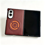 WANLONFENG til Samsung Galaxy Z Fold8 KJB Series magnetisk etui med teknisk stoftekstur i PC + TPU, beskyttende telefoncover