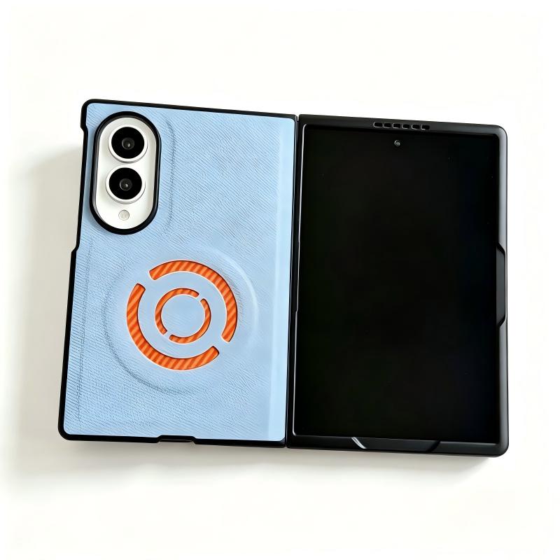 WANLONFENG til Samsung Galaxy Z Fold8 KJB Series magnetisk etui med teknisk stoftekstur i PC + TPU, beskyttende telefoncover