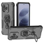 For Xiaomi Redmi Note 17 4G (Global) / Note 17 5G (Global) / Note 17 (India / China) 5G Case Rotatable Ring Kickstand PC + TPU Shockproof Phone Cover