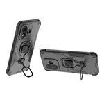 For Xiaomi Redmi Note 17 4G (Global) / Note 17 5G (Global) / Note 17 (India / China) 5G Case Rotatable Ring Kickstand PC + TPU Shockproof Phone Cover