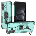 For Xiaomi Redmi Note 17 Pro 5G Case Rotatable Ring Kickstand PC + TPU Shockproof Phone Cover