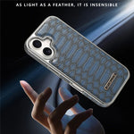 JINDUKA D51 til iPhone 17-cover Slangeskindstekstur PU-læder + PC + TPU Telefoncover