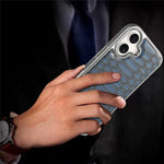 JINDUKA D51 til iPhone 17-cover Slangeskindstekstur PU-læder + PC + TPU Telefoncover