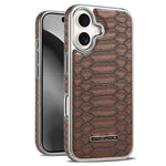JINDUKA D51 til iPhone 17-cover Slangeskindstekstur PU-læder + PC + TPU Telefoncover