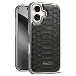 JINDUKA D51 til iPhone 17-cover Slangeskindstekstur PU-læder + PC + TPU Telefoncover