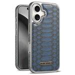 JINDUKA D51 For iPhone 16 Case Snakeskin Texture PU Leather + PC + TPU Phone Cover