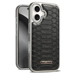 JINDUKA D51 For iPhone 16 Case Snakeskin Texture PU Leather + PC + TPU Phone Cover