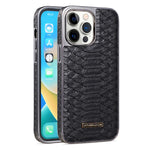 JINDUKA D51 For iPhone 13 Pro Max Case Snakeskin Texture PU Leather + PC + TPU Phone Cover