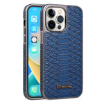 JINDUKA D51 For iPhone 13 Pro Max Case Snakeskin Texture PU Leather + PC + TPU Phone Cover