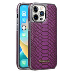 JINDUKA D51 For iPhone 13 Pro Max Case Snakeskin Texture PU Leather + PC + TPU Phone Cover