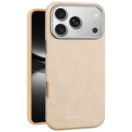 JINDUKA J4 Til iPhone 18 Pro Max / 17 Pro Max Magnetisk Cover Metal Linseramme Læderbelagt TPU + PC Telefoncover