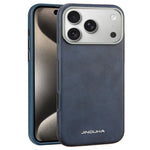 JINDUKA J4 Til iPhone 18 Pro Max / 17 Pro Max Magnetisk Cover Metal Linseramme Læderbelagt TPU + PC Telefoncover