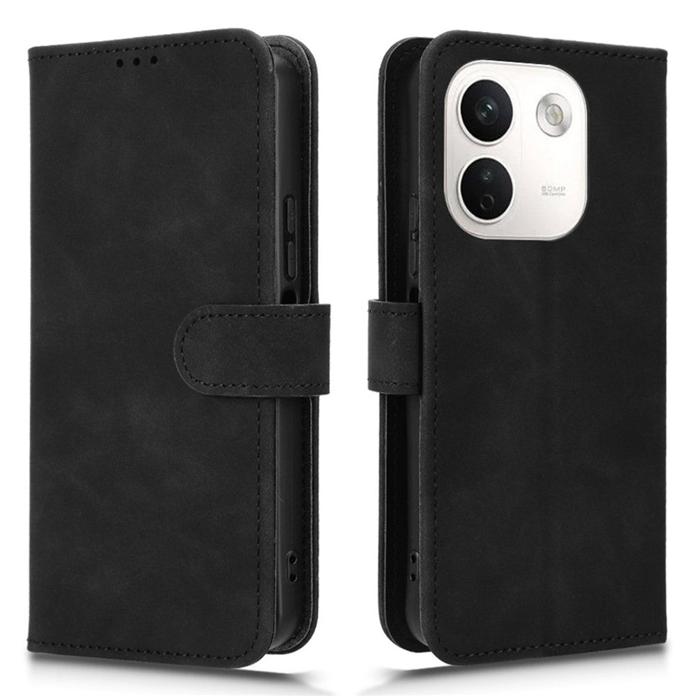 For Xiaomi Redmi Note 17 Pro Max 5G Leather Case Skin Feel Anti Drop Wallet Stand Flip Phone Cover