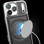 JINDUKA J9 til iPhone 18 Pro Max / 17 Pro Max Magnetisk Cover Roterende Støtteben Elektrobelagt Læderbelagt TPU + PC Cover