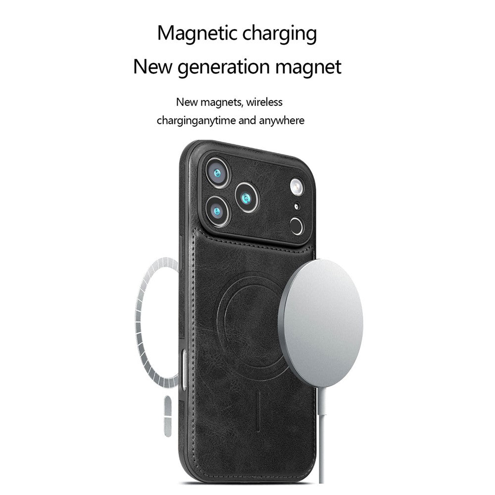 JINDUKA J32 For iPhone 18 Pro Max / 17 Pro Max Magnetic Case PU Leather + PC + TPU Phone Cover