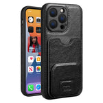 JINDUKA K12 for iPhone 16 Pro Case Card Slot Kickstand PU Leather Phone Back Cover