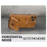JINDUKA K12 for iPhone 14 Pro Max Case Card Slot Kickstand PU Leather Phone Back Cover