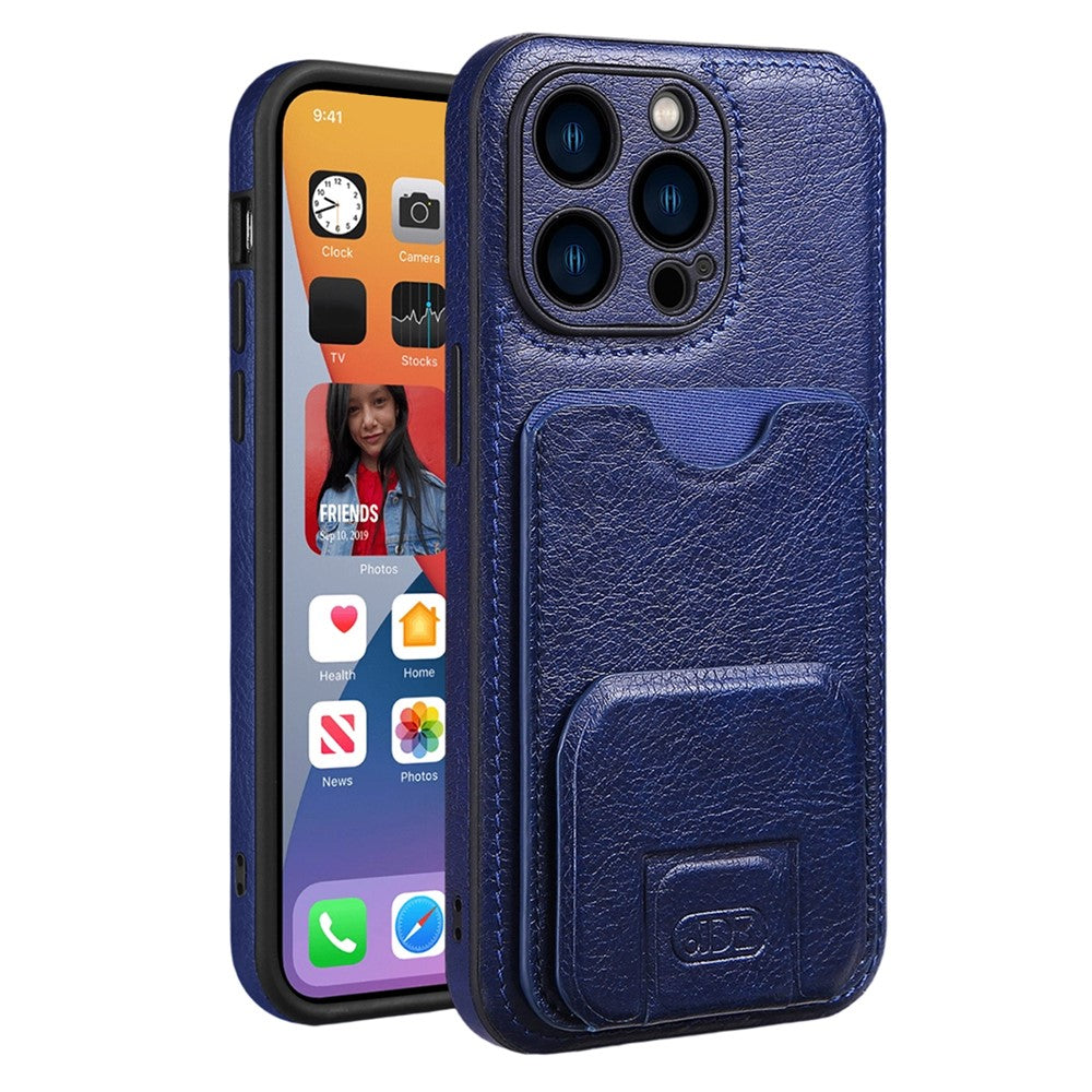 JINDUKA K12 for iPhone 14 Pro Max Case Card Slot Kickstand PU Leather Phone Back Cover