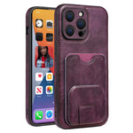 JINDUKA K12 for iPhone 14 Pro Max Case Card Slot Kickstand PU Leather Phone Back Cover