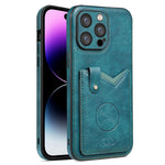 JINDUKA K15 til iPhone 13 Pro Max cover PU læder kortholder stativ anti-fald telefoncover