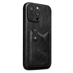 JINDUKA K15 for iPhone 14 Pro Case PU Leather Card Slot Kickstand Anti Drop Phone Cover