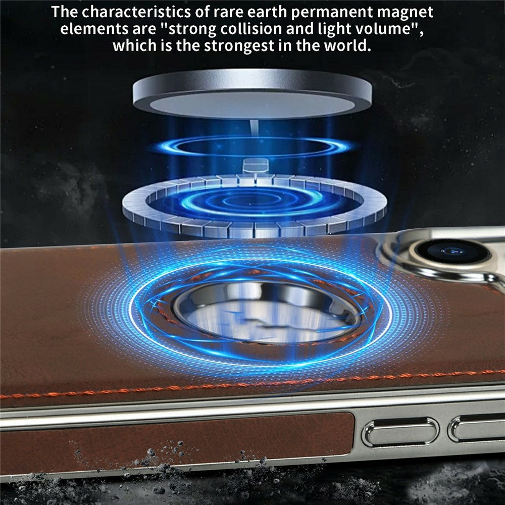 RMBMAX P93 for iPhone 17 Magnetic Case Electroplated Shockproof Anti-Scratch Phone Back Cover