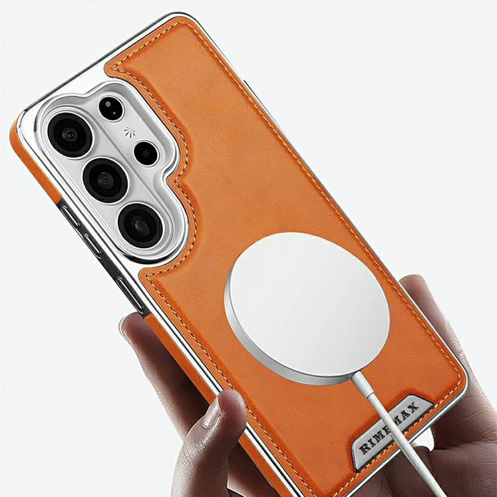 RMBMAX P93 for Samsung Galaxy S25 Ultra Magnetic Case Electroplated Shockproof Anti-Scratch Phone Back Cover