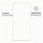 Samsung Galaxy S25 Ultra magnetisk TPU + akryl-mobilcover med ultratynd skærmbeskyttelse til fingeraftrykslåsning + gennemsigtig linsefilm