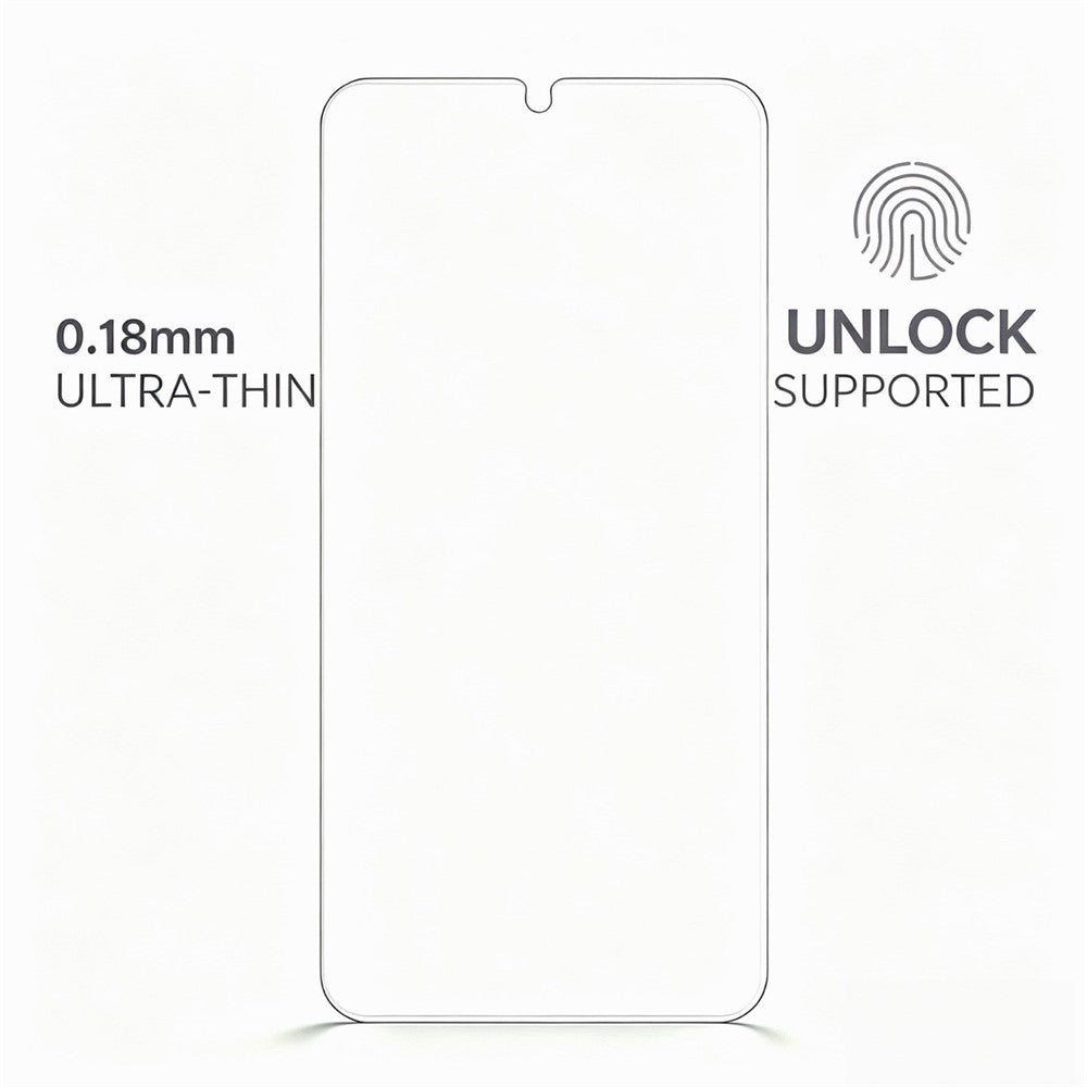 Samsung Galaxy S25 Ultra magnetisk TPU + akryl-mobilcover med ultratynd skærmbeskyttelse til fingeraftrykslåsning + gennemsigtig linsefilm