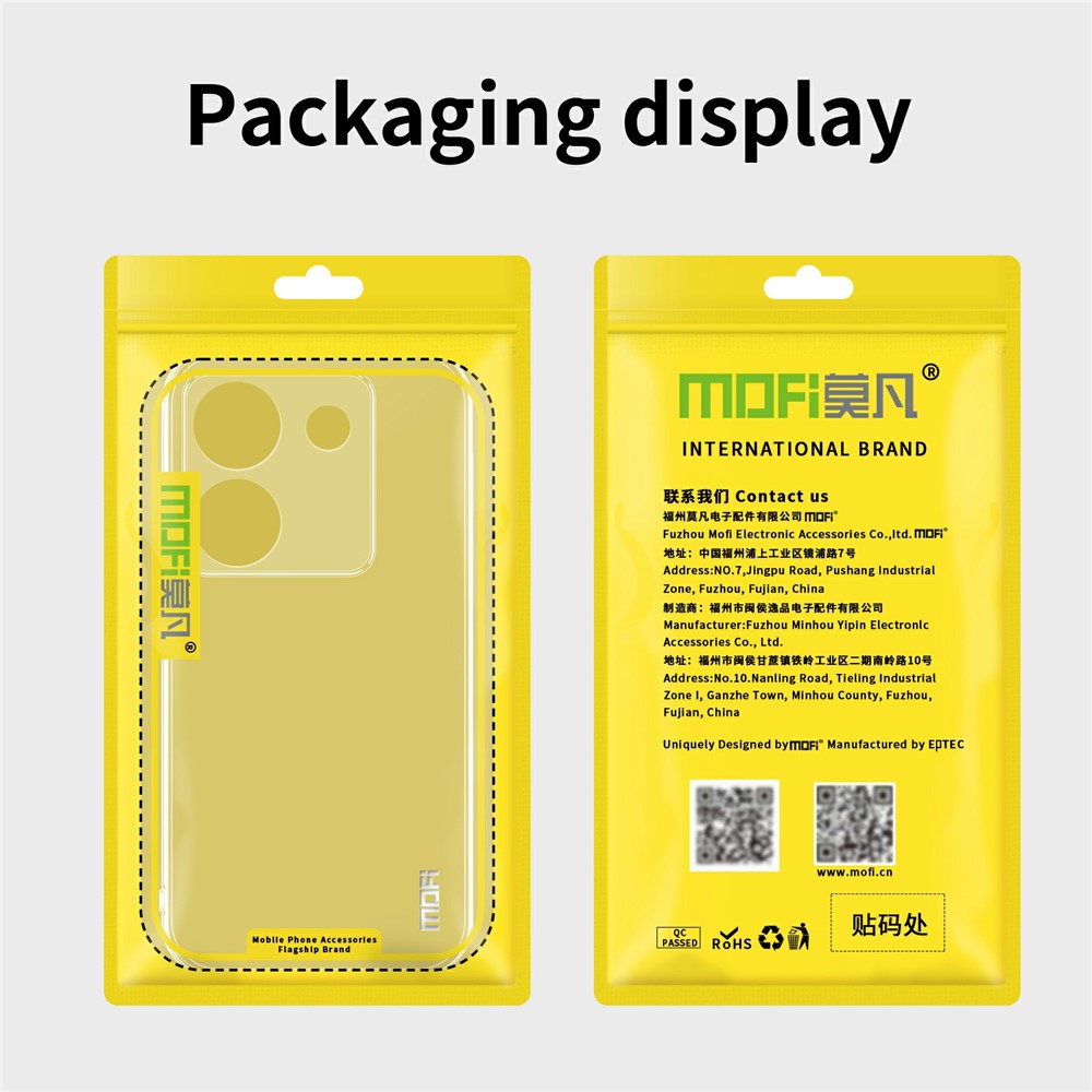 MOFI For Xiaomi Redmi Note 17 Pro+ 5G / Note 17 Pro Max 5G Clear Phone Case Ultra-Thin TPU Phone Back Cover
