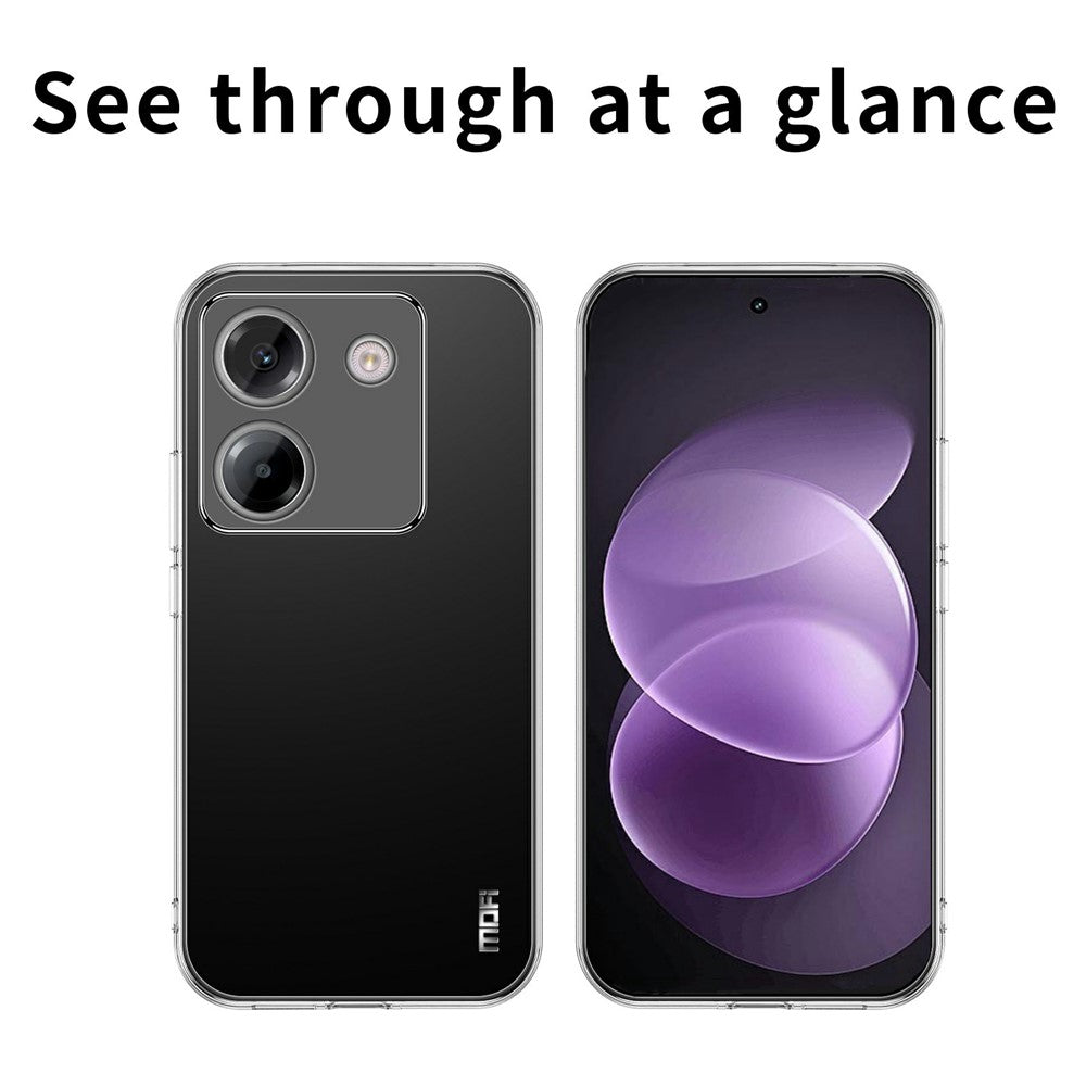 MOFI For Xiaomi Redmi Note 17 Pro+ 5G / Note 17 Pro Max 5G Clear Phone Case Ultra-Thin TPU Phone Back Cover