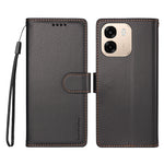 BETOPNICE for Oppo A6x 4G / Oppo A6x 5G (India) / Oppo A6c 4G / Oppo A6t 4G / Oppo A6t 5G / Oppo A6 4G / Oppo A6 5G / Oppo A6 Pro 5G (India) / Oppo A6k 5G / Oppo A6x 5G 006 Case RFID Blocking Wallet Stand Leather Phone Cover with Wrist Strap
