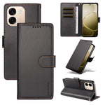 BETOPNICE for Oppo A6x 4G / Oppo A6x 5G (India) / Oppo A6c 4G / Oppo A6t 4G / Oppo A6t 5G / Oppo A6 4G / Oppo A6 5G / Oppo A6 Pro 5G (India) / Oppo A6k 5G / Oppo A6x 5G 006 Case RFID Blocking Wallet Stand Leather Phone Cover with Wrist Strap