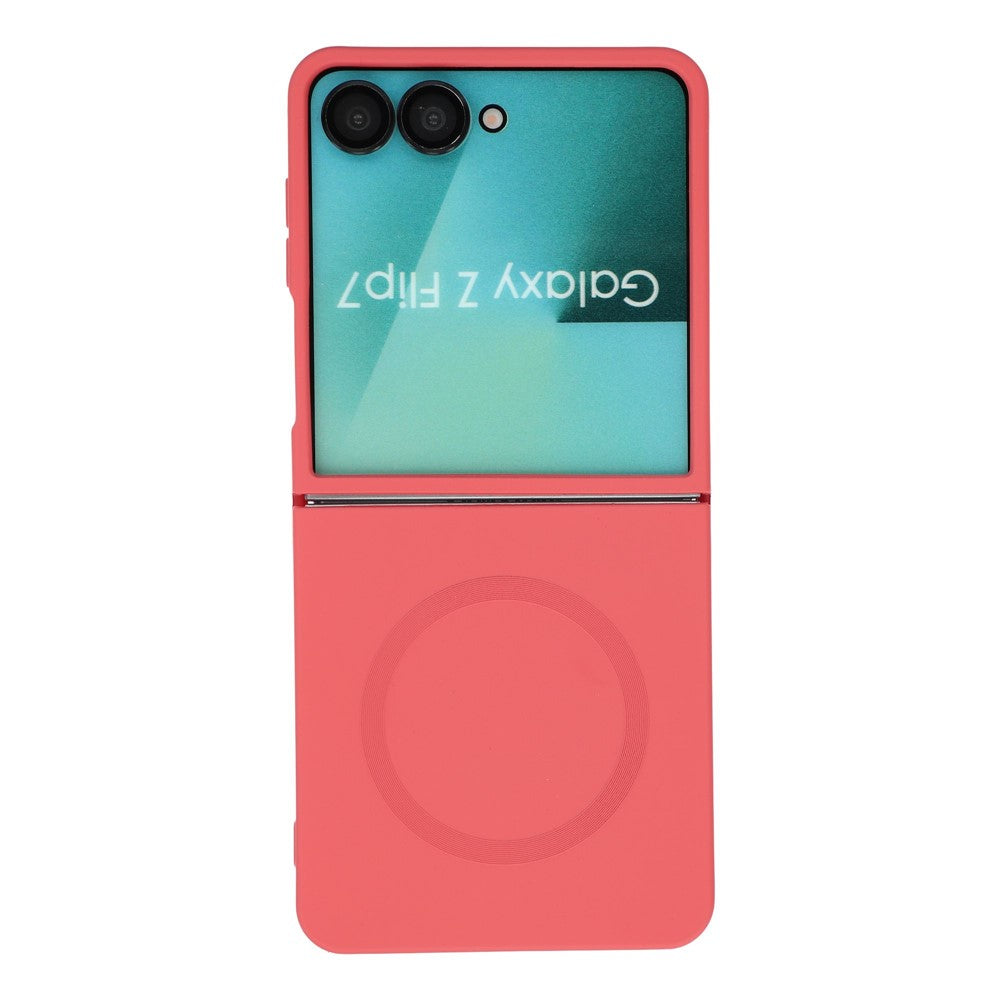 Til Samsung Galaxy Z Flip7 5G Magnetisk Etui Stødsikkert TPU Telefoncover