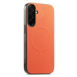 Til Samsung Galaxy A55 5G Magnetisk Cover Fint Gitter Tekstur Læder + PC + TPU Telefoncover